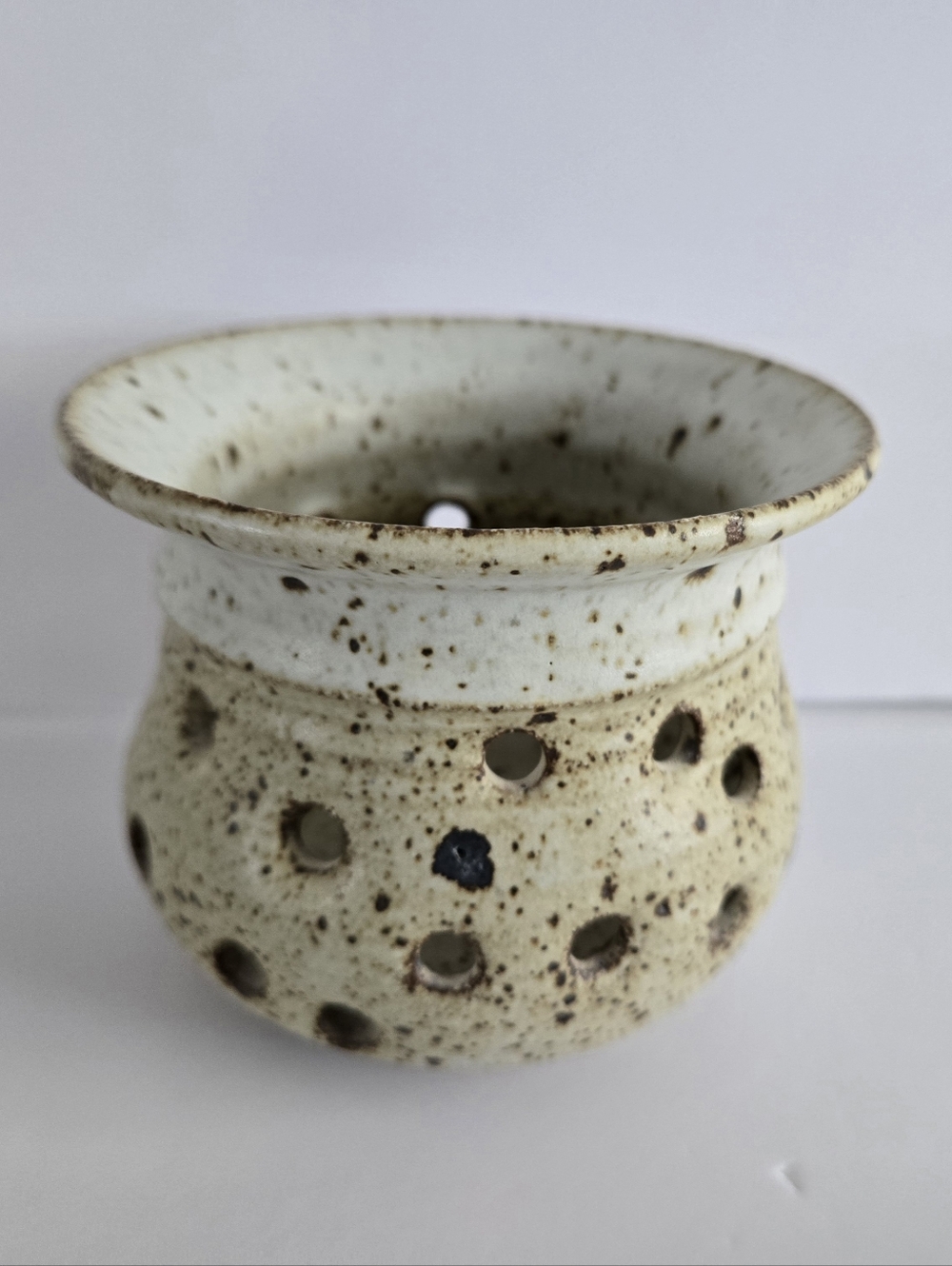 Art Pottery Tealight Candle Holder Vtg